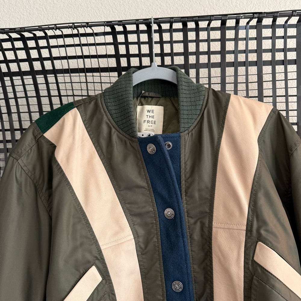 Free people We The Free Triple Kick Novelty Bomber Jacket - Picture 5 of 9